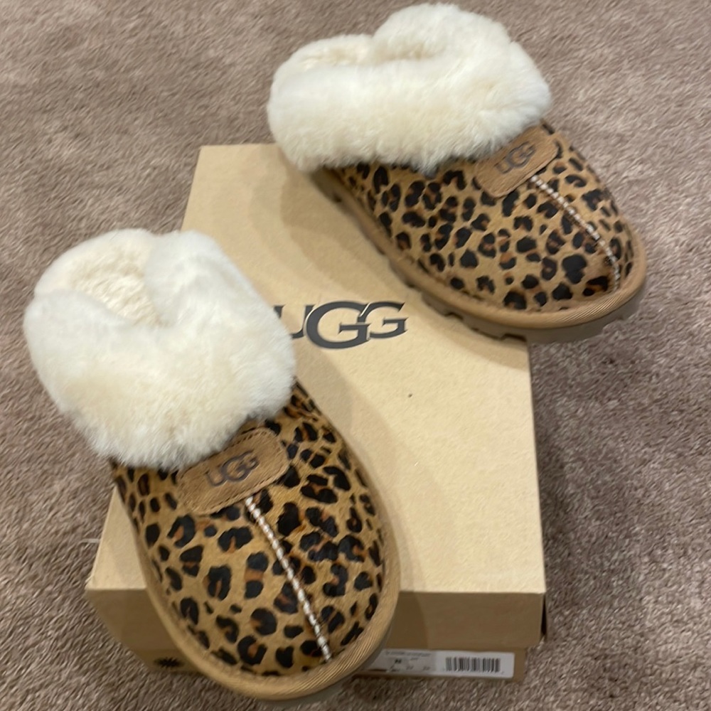 Ugh coquette leopard slipper